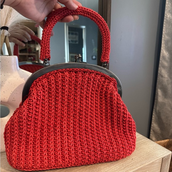 Patricia Nash Red Mini Bag with Vintage Charm - Picture 1 of 7